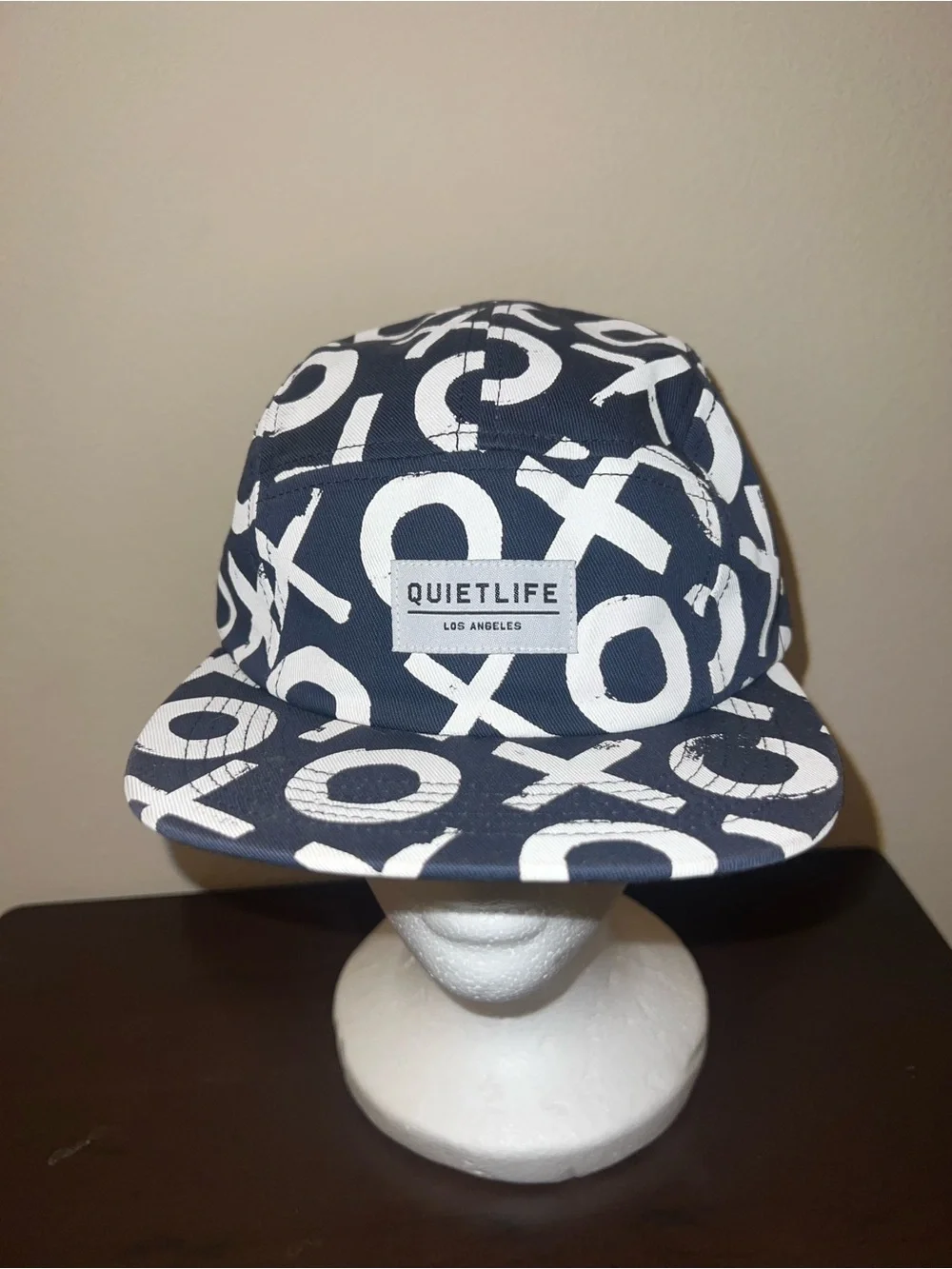 The Ouiet Life Los Angeles Navy Blue All Over Tic Tac Toe 5 Panel Ball Cap